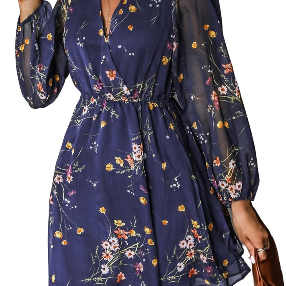 Floral Navy Dress